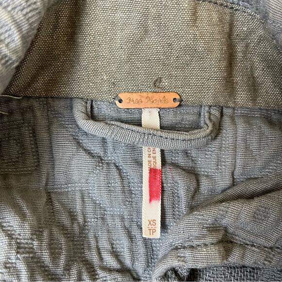 Free People Grey Quilted Belt Jacket - Picture 7 of 8